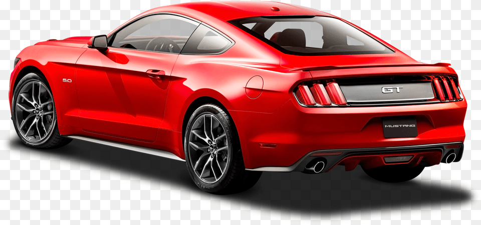 Ford Mustang Back Side, Car, Vehicle, Transportation, Coupe Free Transparent Png