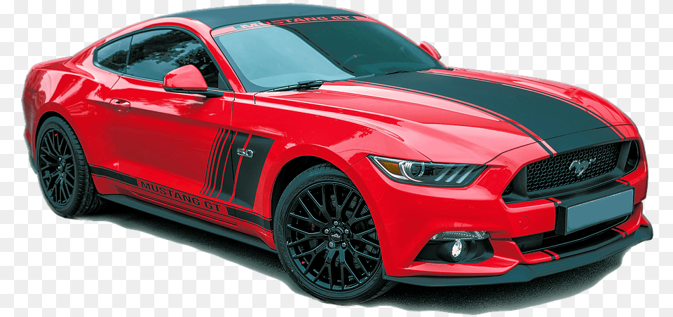 Ford Mustang Car, Wheel, Vehicle, Coupe, Machine Png Image