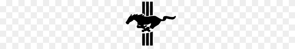 Ford Mustang Logo, Gray Png