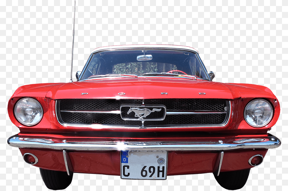 Ford Mustang Oldtimer Ford Mustang Collector S Ford Mustang, Car, Coupe, License Plate, Sports Car Free Transparent Png