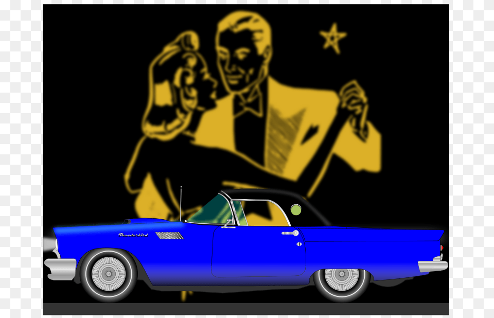 Ford Thunderbird, Adult, Vehicle, Truck, Transportation Png Image