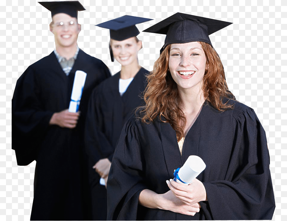 Fore Graduation Cap And Gown Diploma, Person, People, Adult, Man Png Image