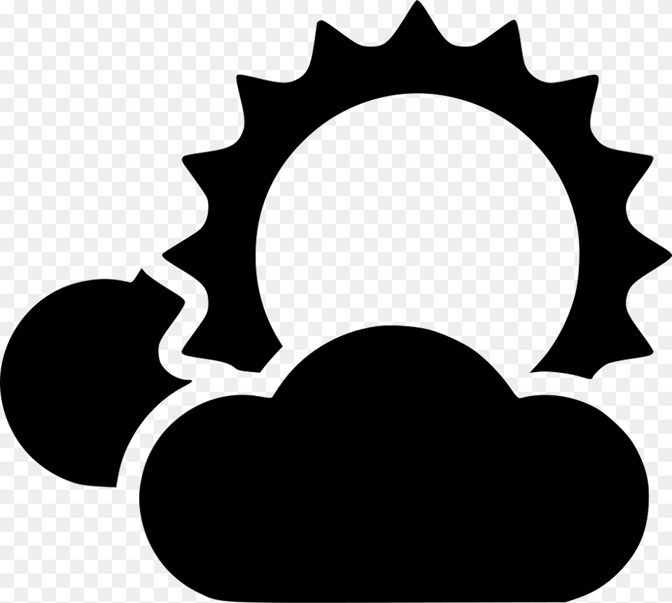 Forecast Clouds Sun Day Gears Dna Icon, Silhouette, Stencil, Animal, Fish Free Png Download