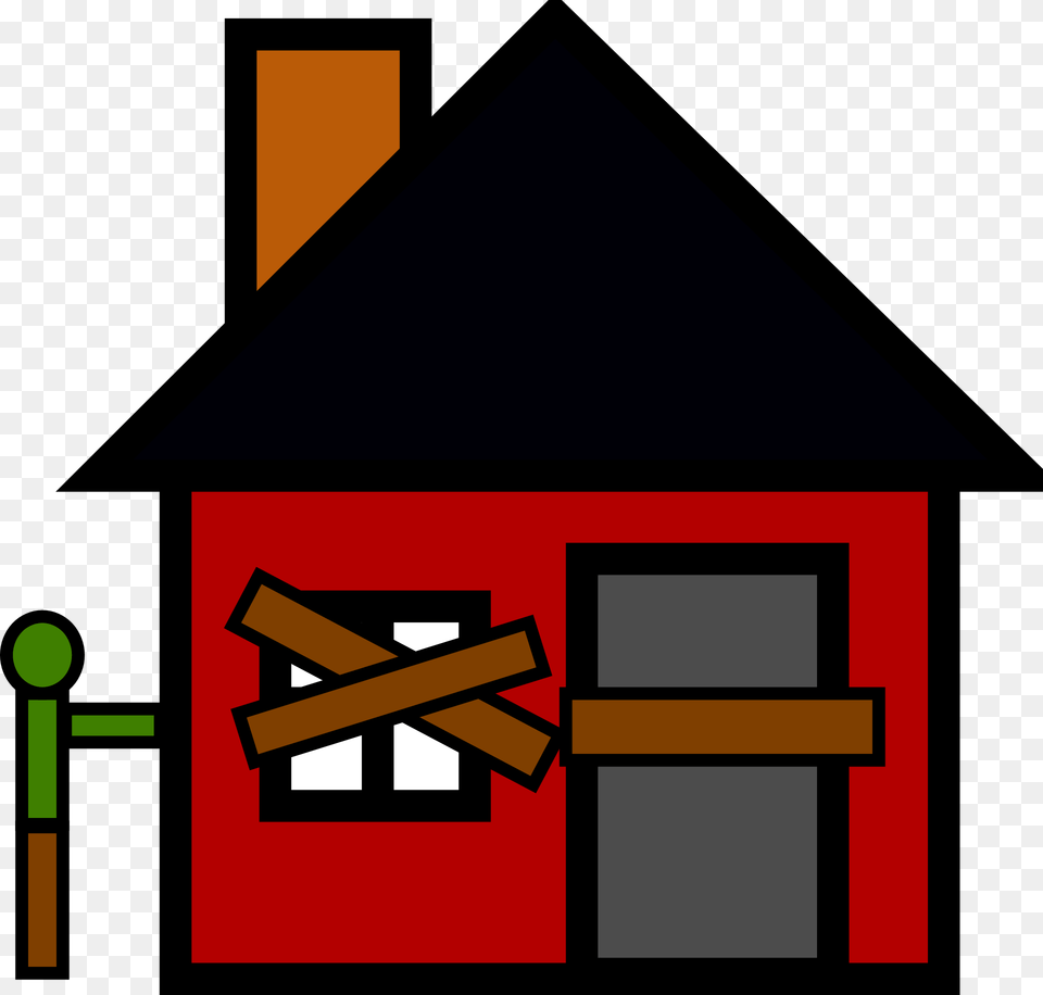 Foreclosure Abandoned Home House Clip Art, Architecture, Building, Countryside, Hut Png Image