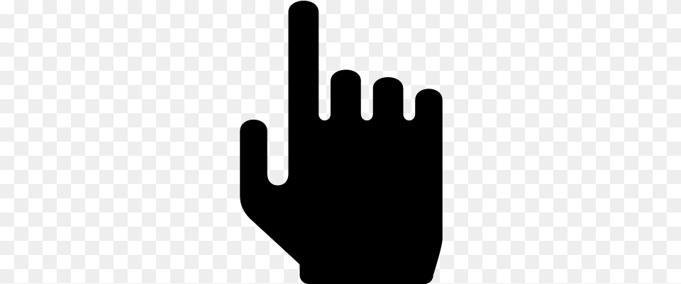 Forefinger Of Filled Hand Pointing Up Like An Arrow Mano Flecha, Gray Png Image