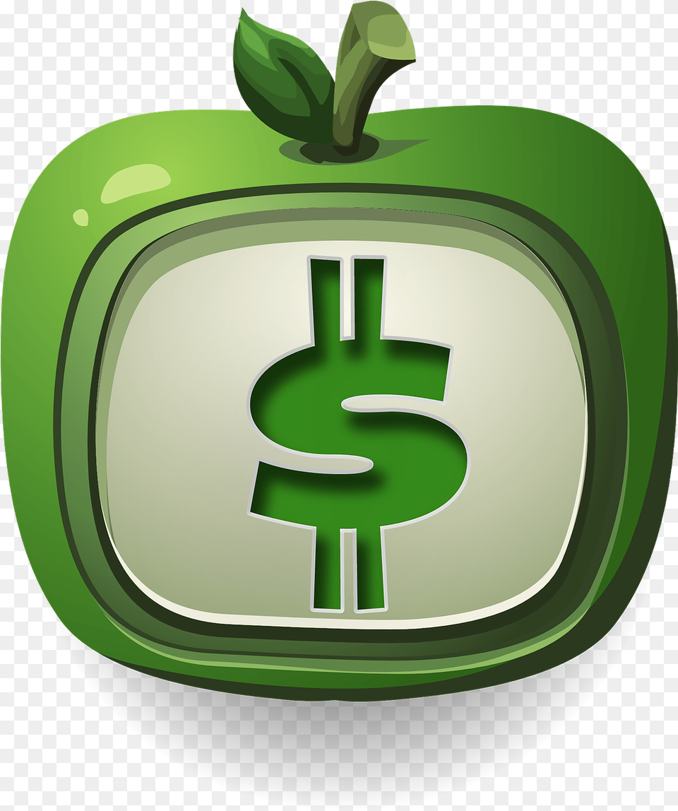 Foreign Exchange Market Symbol, Green, Apple, Food, Fruit Free Png