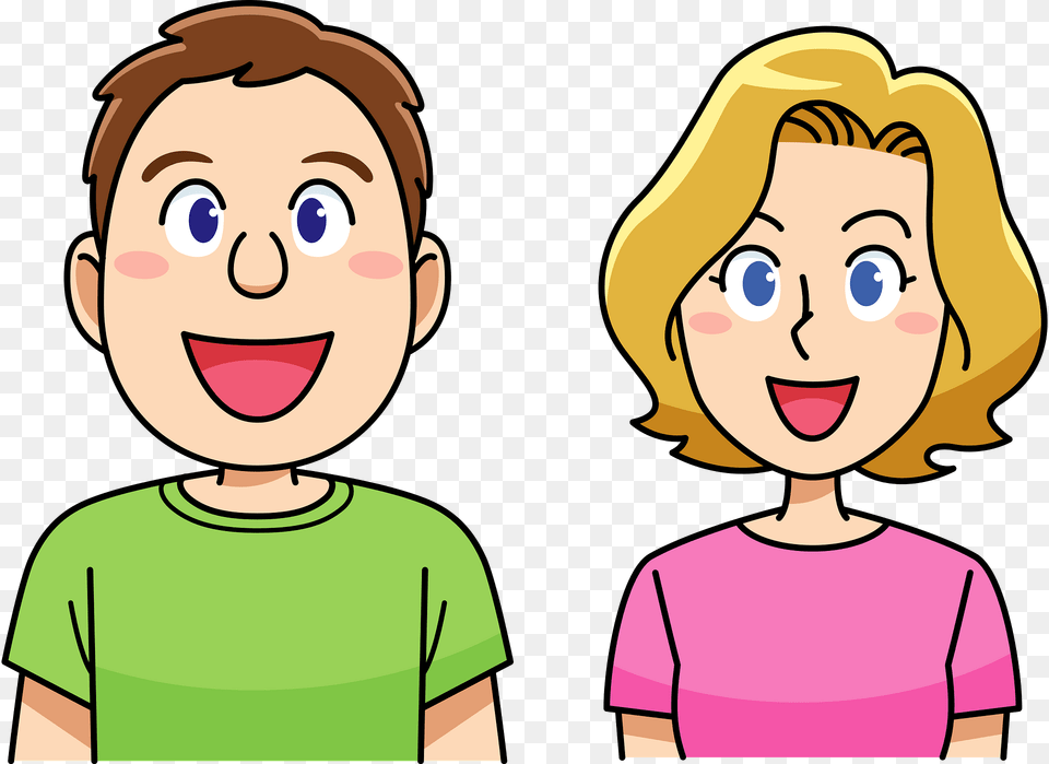 Foreigner Couple Clipart, Clothing, T-shirt, Baby, Person Free Png Download