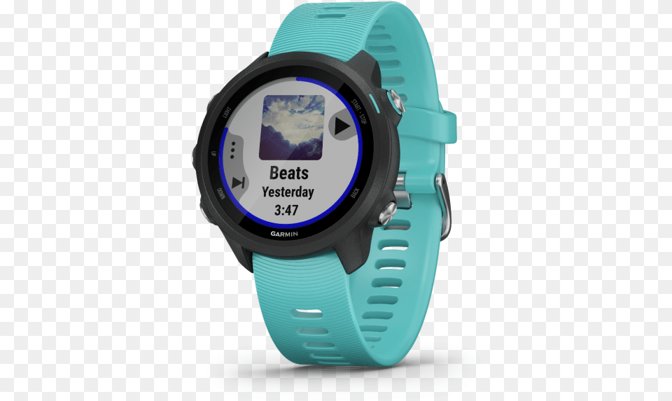 Forerunner 245 Music Aqua Garmin Forerunner Gps 245, Wristwatch, Arm, Body Part, Person Png Image