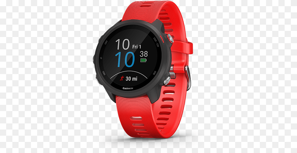 Forerunner 245 Music Lava Red, Wristwatch, Arm, Body Part, Person Free Png