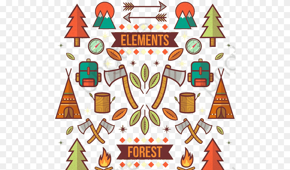 Forest, Pattern, Art Free Png Download