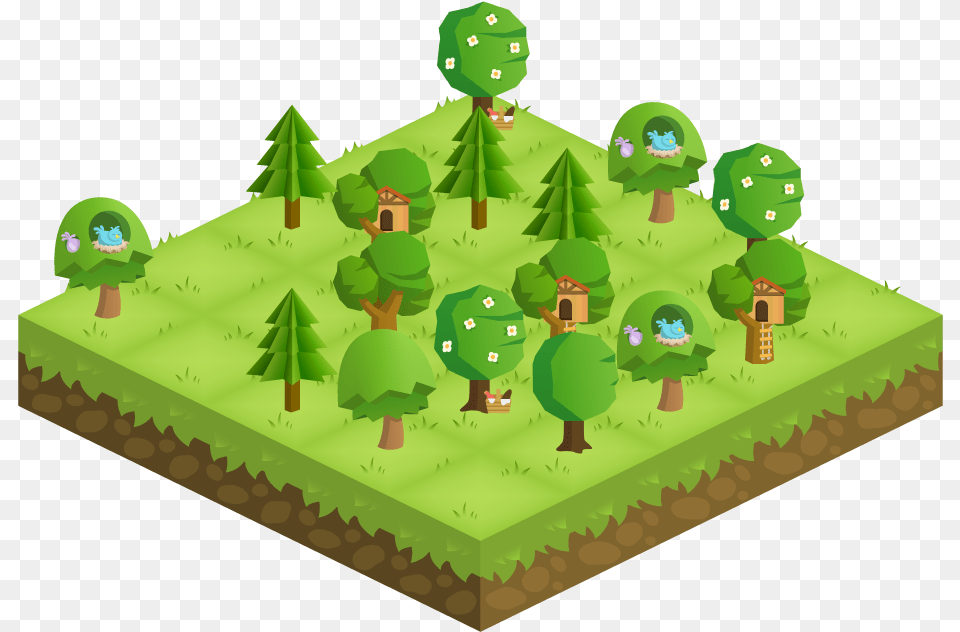 Forest Forest App Biggest Forest, Green, Birthday Cake, Cake, Cream Png Image