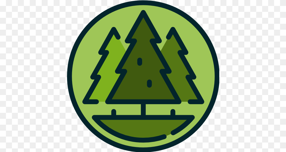 Forest Forestlogo Forestgreen Tree Trees Treelogo Logo Forest Icon, Triangle, Green, Symbol Free Png