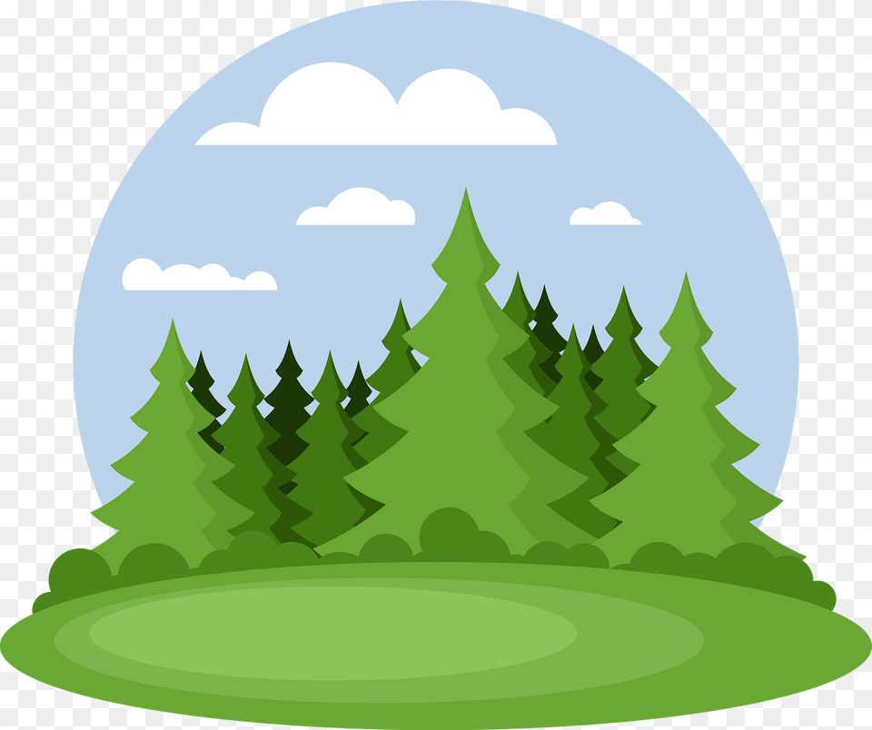 Forest Glade Clipart, Grass, Green, Plant, Tree Free Png Download