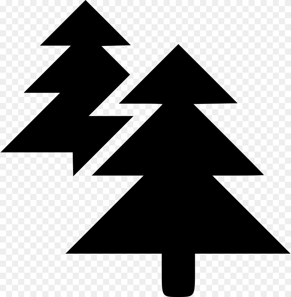 Forest Green Christmas Tree Clipart, Triangle, Symbol, Stencil, Silhouette Free Png