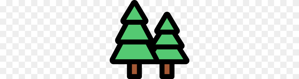 Forest Icon Formats, Triangle, Green Free Png Download