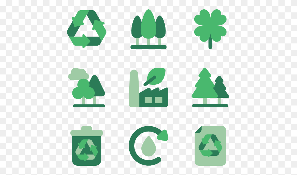 Forest Icon Packs, Recycling Symbol, Symbol, Accessories, Gemstone Free Png Download