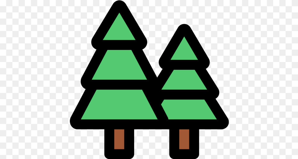 Forest Icons Forest Tree Icon, Triangle, Green Free Png