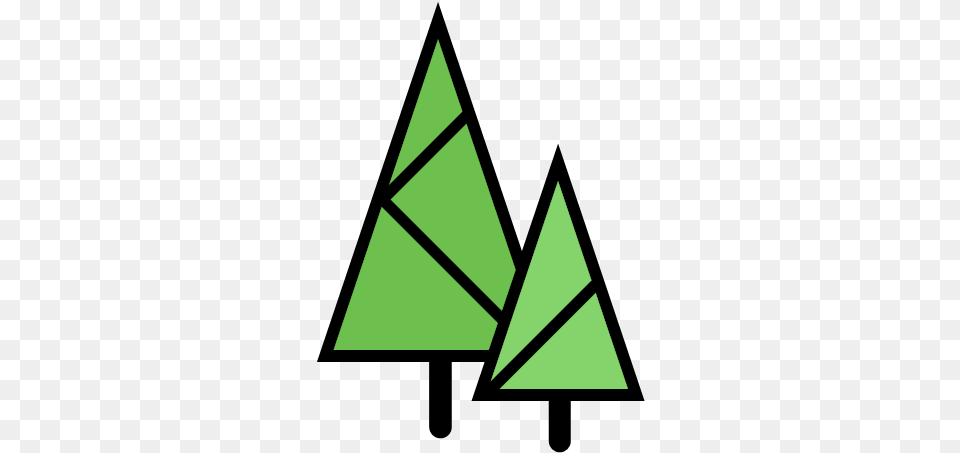 Forest Nature Plant Spruce Tree Winter Icon New Year, Triangle Png Image