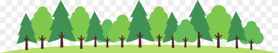 Forest Of Trees Clipart, Green, Plant, Tree, Nature Png Image