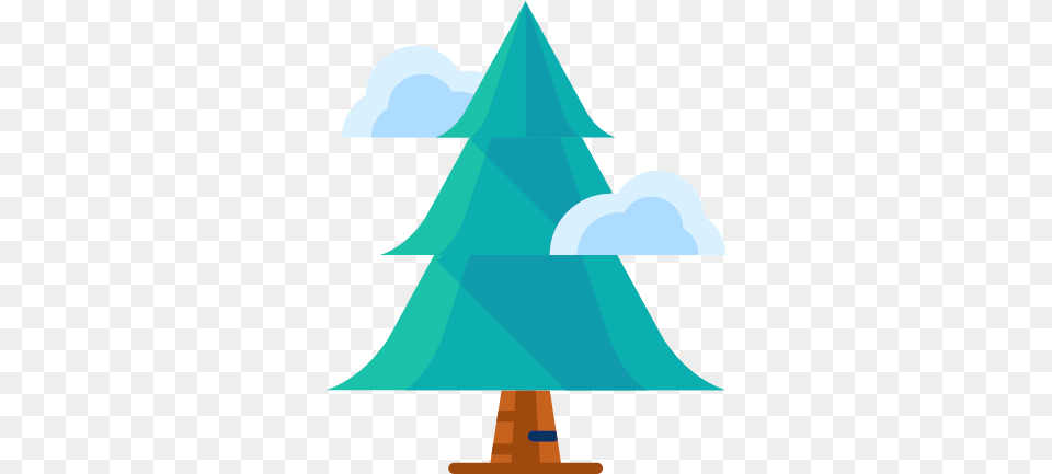 Forest Plant Tree Winter Icon Flat Christmas Icons, Boat, Vehicle, Transportation, Sailboat Png Image