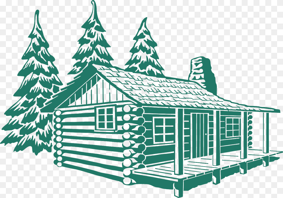 Forest Shack Cabin Wood Forest Hut Trees Porch Sh, Architecture, Building, House, Housing Free Transparent Png