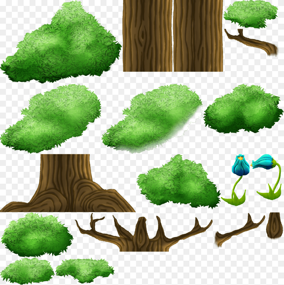 Forest Themed Sprites, Moss, Plant, Vegetation, Green Png Image