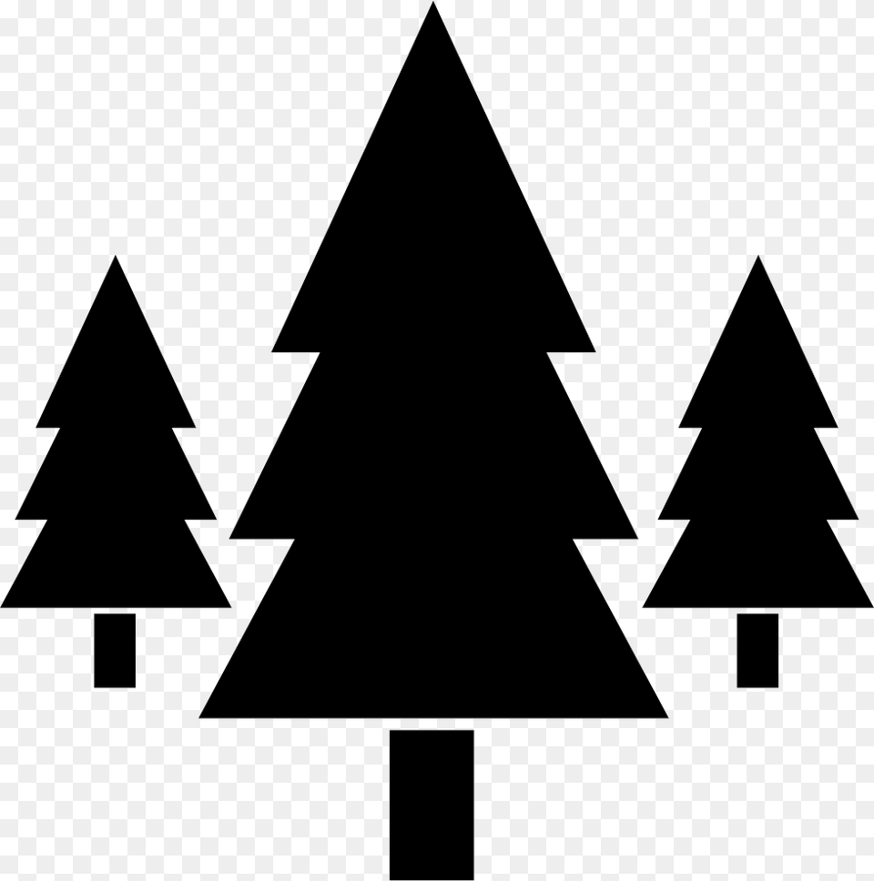 Forestry Clipart Black And White, Triangle, Symbol, Stencil Free Png Download