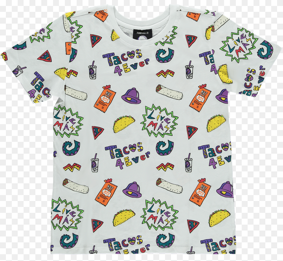 Forever 21 And Taco Bell, Applique, Clothing, Pattern, T-shirt Free Png Download