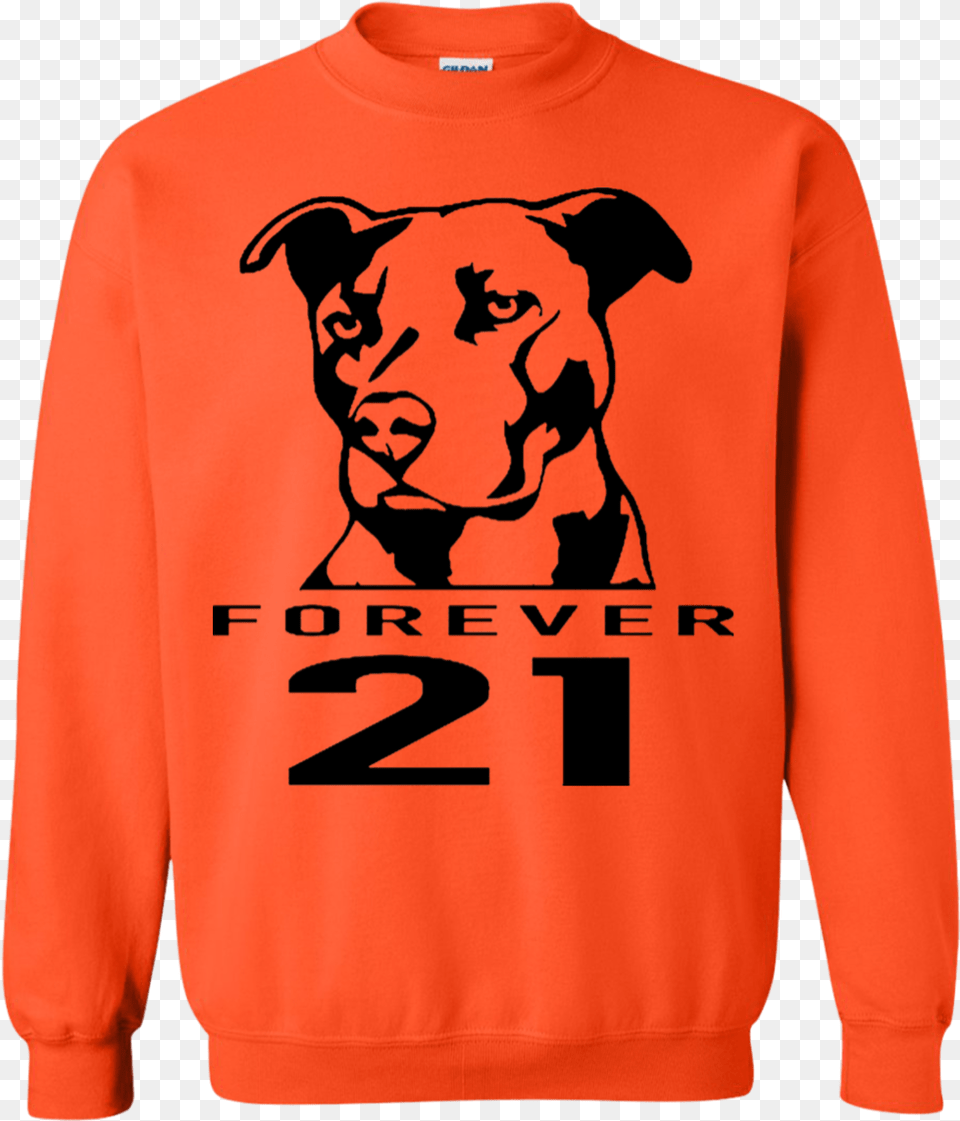 Forever 21 Pitbull Sweater Pitbull Stickers, Clothing, Knitwear, Sweatshirt, Hoodie Png Image