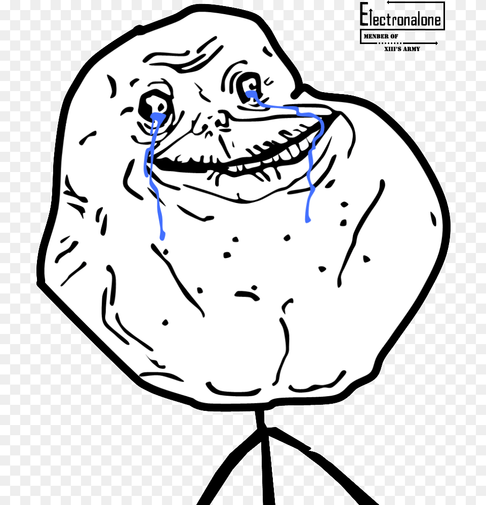 Forever Alone, Art, Adult, Male, Man Png