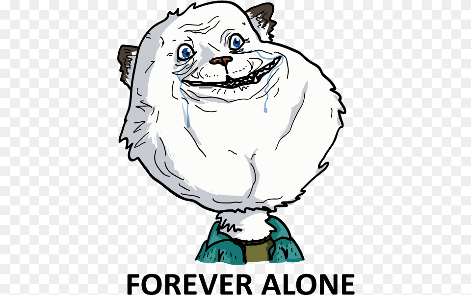 Forever Alone By Ierf Clipart Forever Alone Furry, Art, Baby, Person, Drawing Free Png Download