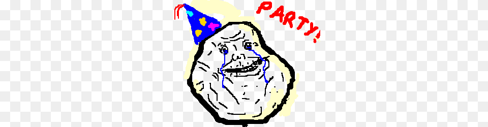 Forever Alone Party Guy Crying Alone Drawing, Baby, Person, People, Clothing Png