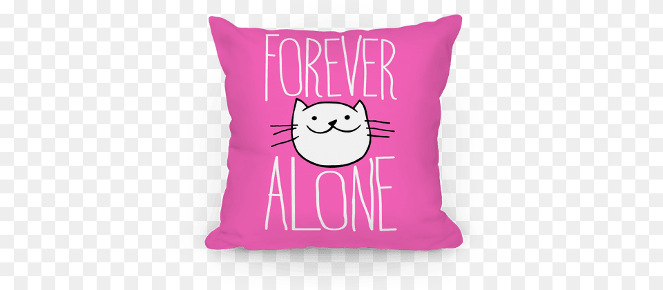 Forever Alone Pillows Lookhuman Cushion, Home Decor, Pillow Png Image