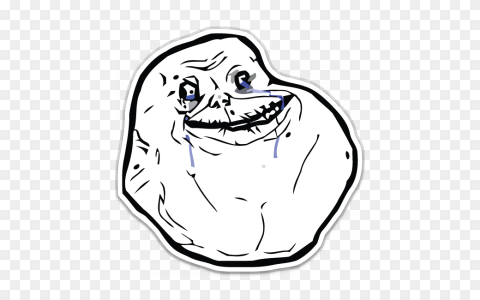 Forever Alone Rage Face, Adult, Male, Man, Person Free Png Download