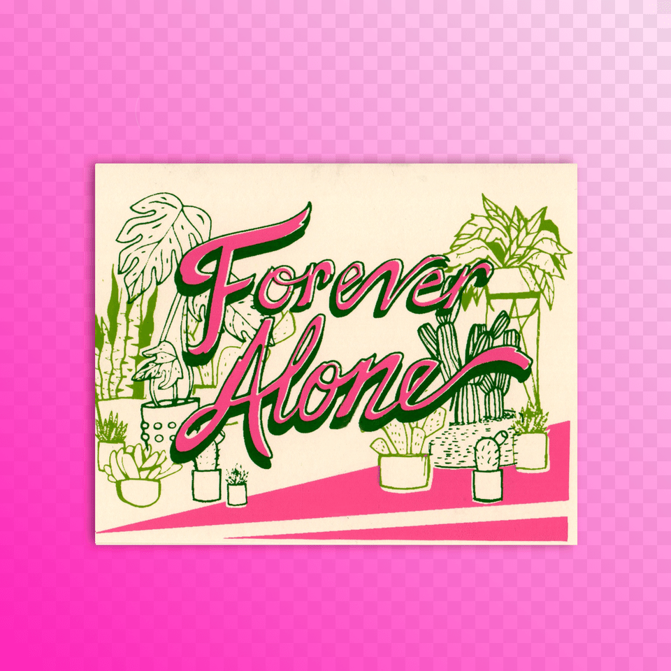 Forever Alone V Day Card, Envelope, Greeting Card, Mail, Plant Free Transparent Png