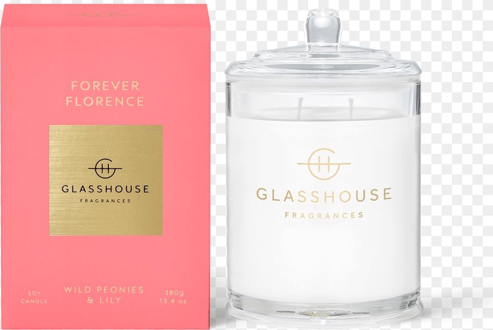 Forever Florence Glasshouse Candles, Bottle, Cosmetics, Business Card, Paper Free Transparent Png