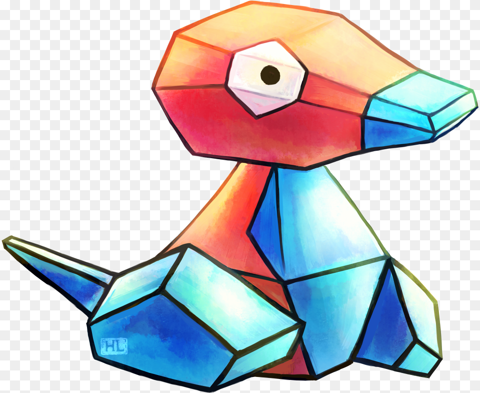 Forever Pokerface Porygon, Art, Origami, Paper Png Image