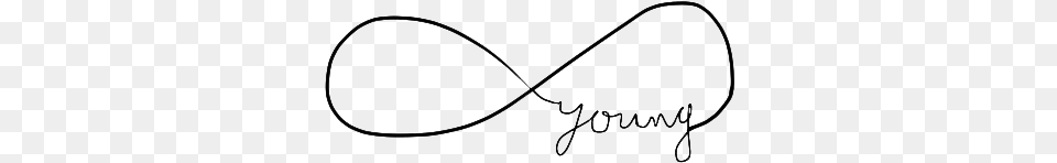 Forever Young Infinity Tattoo, Gray Png Image