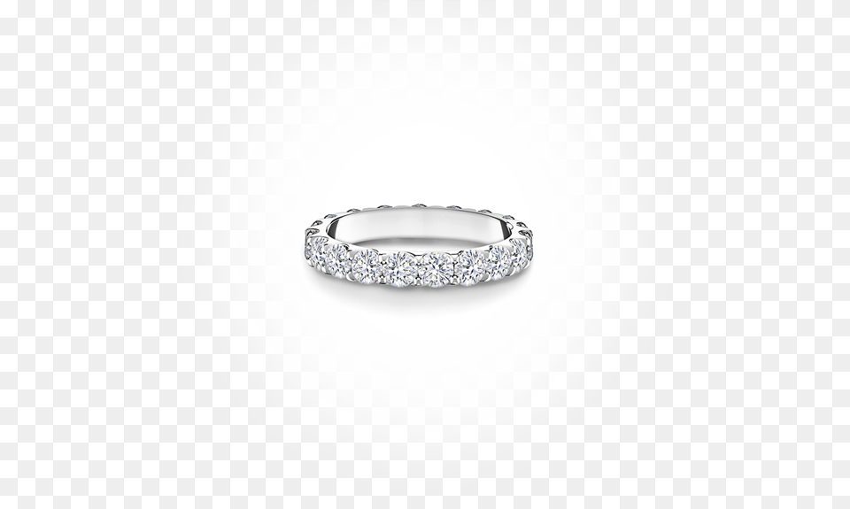Forevermark By Memoire Diamond Eternity Band Worn By Engagement Ring, Accessories, Gemstone, Jewelry, Platinum Png Image