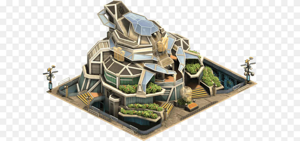 Forge Of Empires Space Age Town Hall, Architecture, Building, Cad Diagram, Diagram Free Png