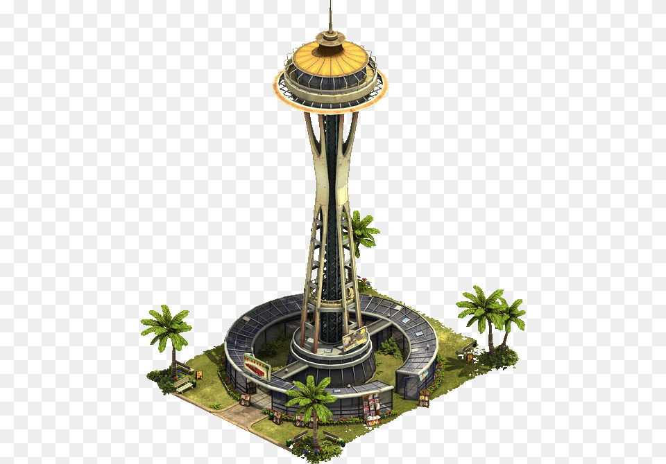 Forge Of Empires Wiki Space Needle Foe, City, Architecture, Building, Tower Free Png