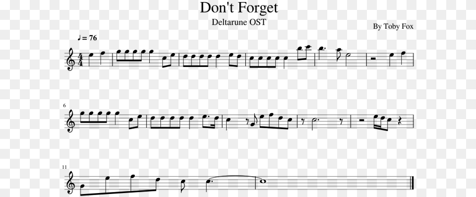 Forget Go Big Green Flute Sheet Music, Gray Png