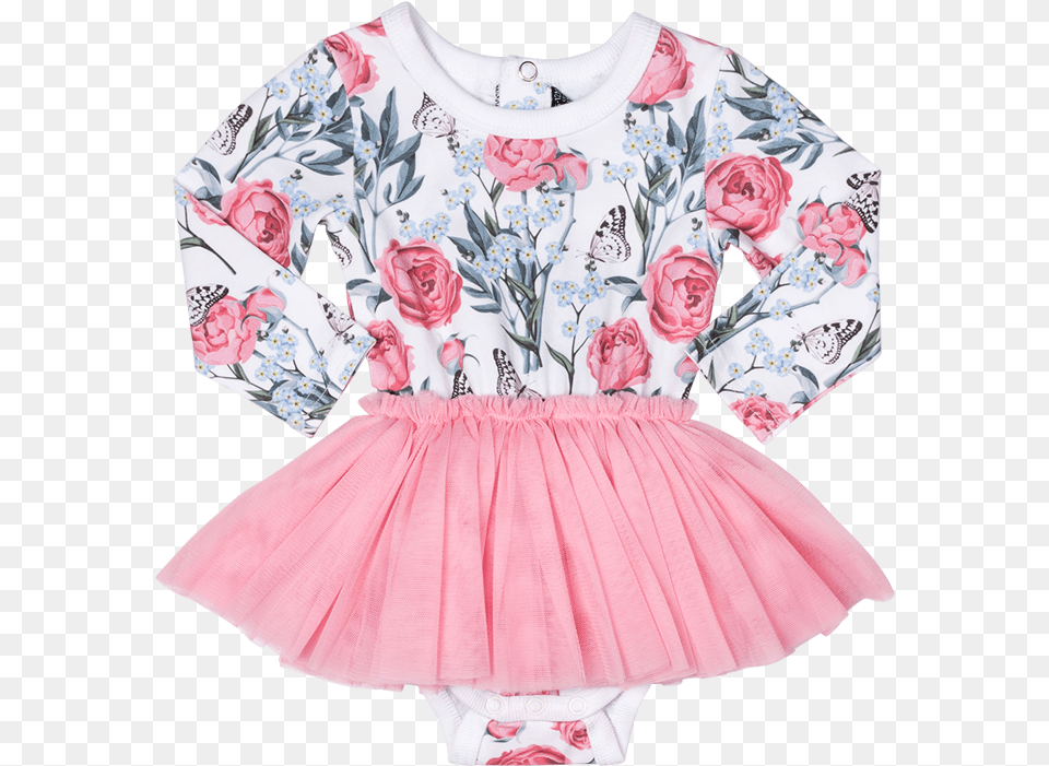 Forget Me Not Baby Long Sleeve Circus Dress Girl, Pattern, Clothing, Skirt, Flower Free Transparent Png