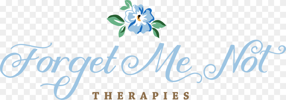 Forget Me Not Therapies Graphic Design, Flower, Plant, Text, Art Free Transparent Png