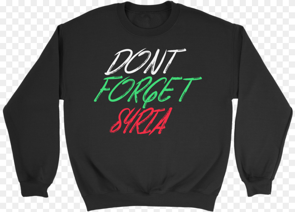 Forget Syria Long Sleeved T Shirt, T-shirt, Clothing, Knitwear, Long Sleeve Free Png