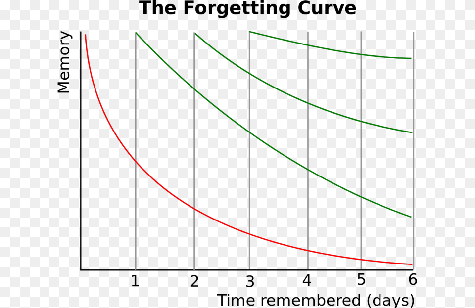 Forgetting Curve Memory Accuracy Over Time, Nature, Night, Outdoors, Light Free Transparent Png