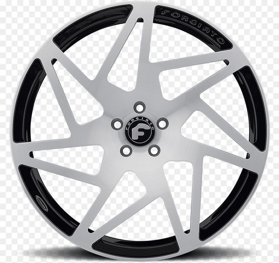 Forgiato Finestro M Satin And Black Finish Wheels Forgiato Rims White Front, Alloy Wheel, Car, Car Wheel, Machine Free Transparent Png