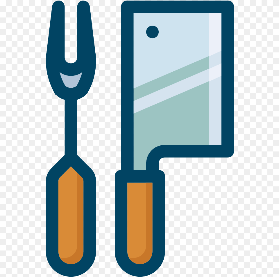 Fork Amp Cleaver, Cutlery, Person Png Image