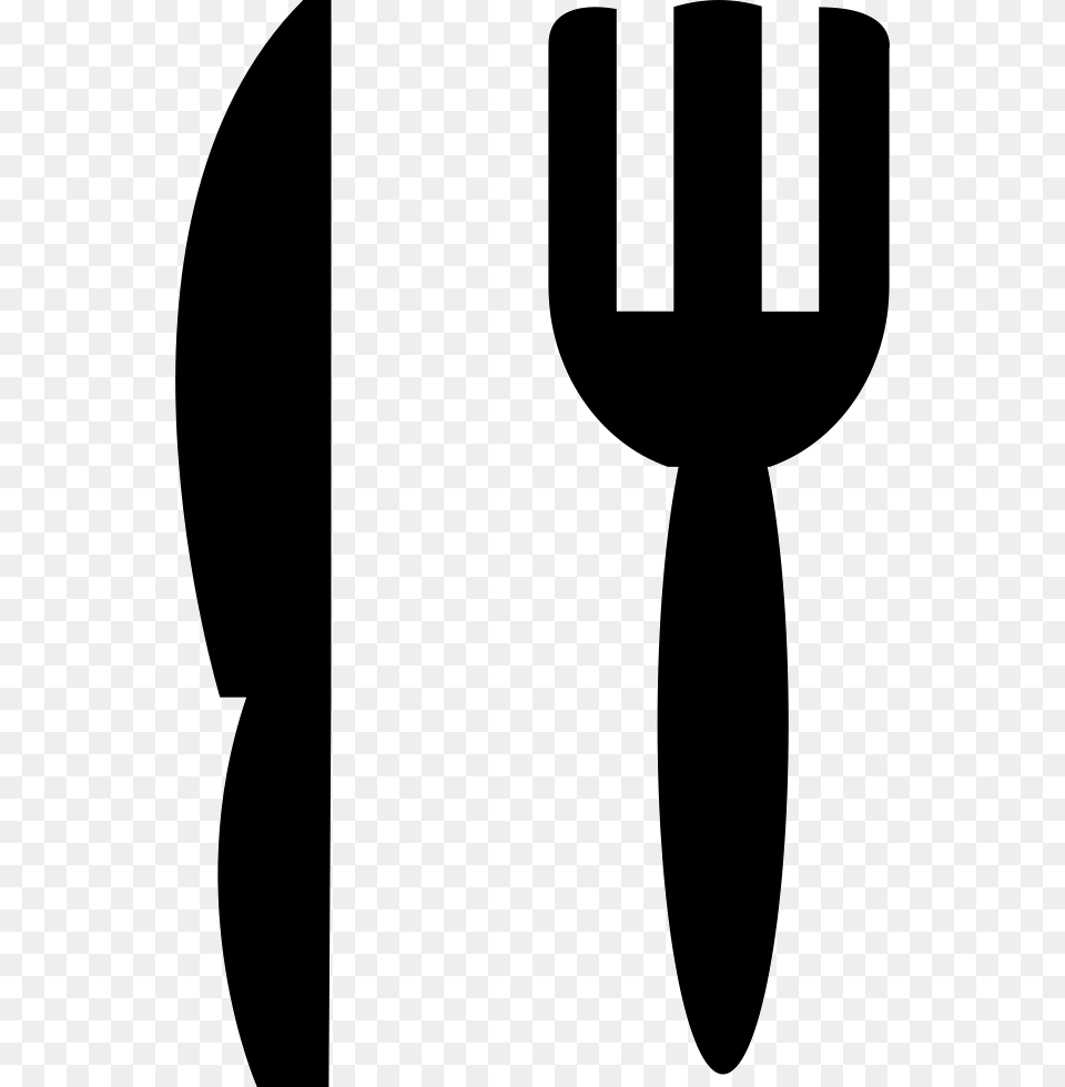 Fork And Knife Comments Eat Svg Icon, Cutlery, Blade, Dagger, Weapon Free Png Download