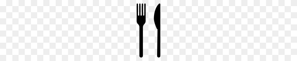 Fork And Knife Icons Noun Project, Gray Png